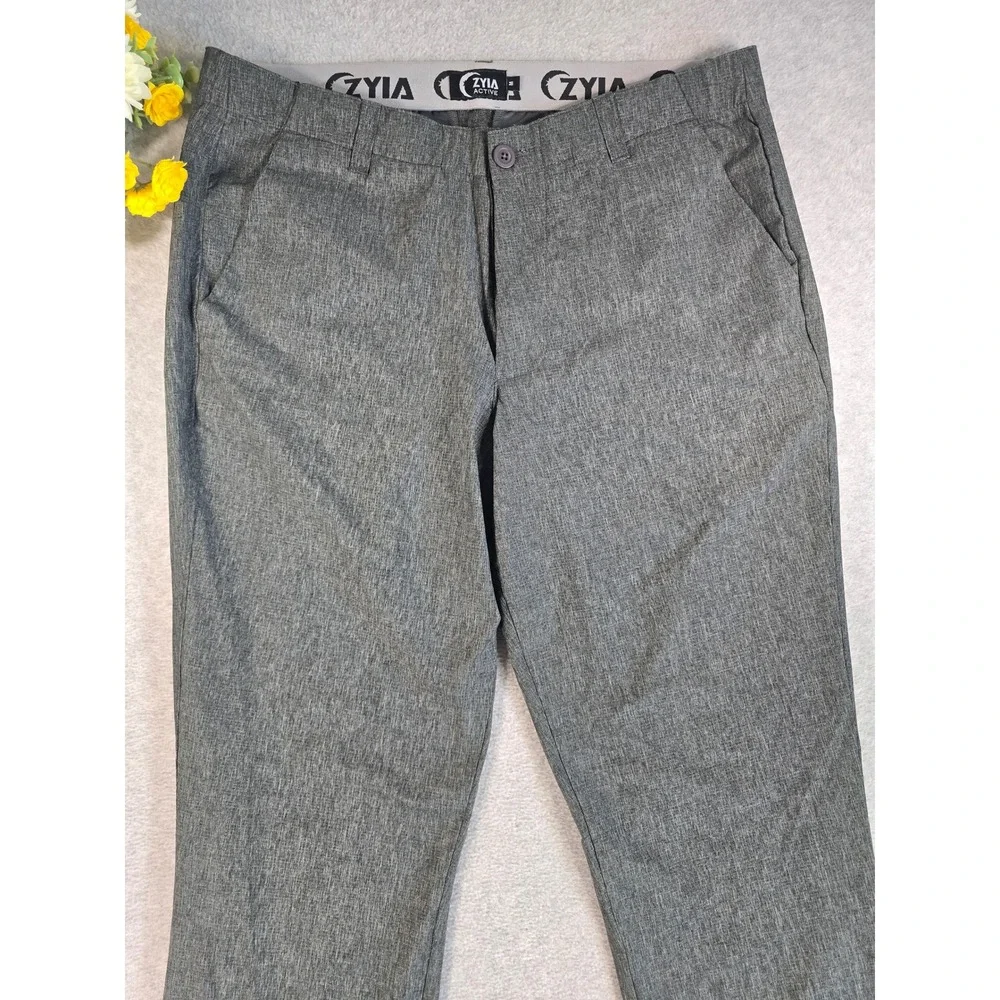 Zyia Active Performance Pants Mens M Gray Golf Commuter Hiking Trousers 34x30